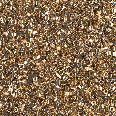Caravan Beads - Miyuki - DBC-0034: 24kt Gold Light Plated