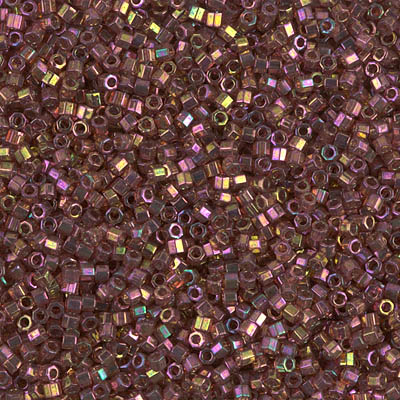 DBC-0103:  Dark Topaz Rainbow Gold Luster Cut 11/0 Miyuki Delica Bead 