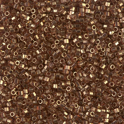 DBC-0115:  Dark Topaz Gold Luster Cut 11/0 Miyuki Delica Bead 