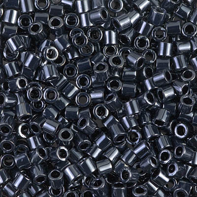 DBL-0001:  Gunmetal 8/0 Miyuki Delica Bead 