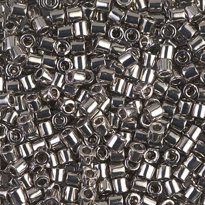 Caravan Beads - Miyuki - DBL-0021: Nickel Plated 8/0 Miyuki Delica