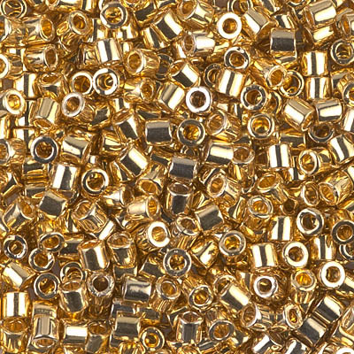 DBL-0031:  24kt Gold Plated 8/0 Miyuki Delica Bead 