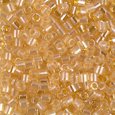 DBL-0099:  Transparent Light Topaz Luster 8/0 Miyuki Delica Bead 