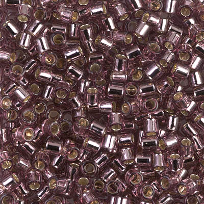 DBL-0146:  Silverlined Smoky Amethyst 8/0 Miyuki Delica Bead 