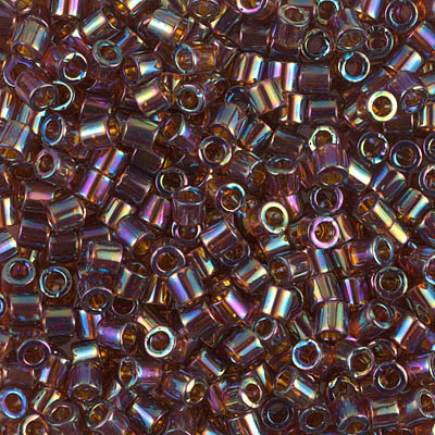 DBL-0170:  Transparent Topaz AB 8/0 Miyuki Delica Bead 
