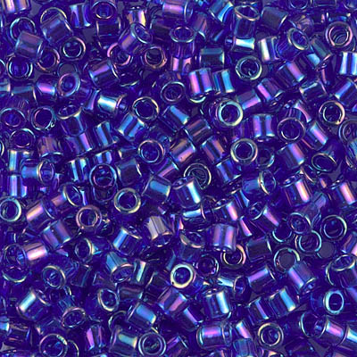 DBL-0178:  Transparent Cobalt AB 8/0 Miyuki Delica Bead 