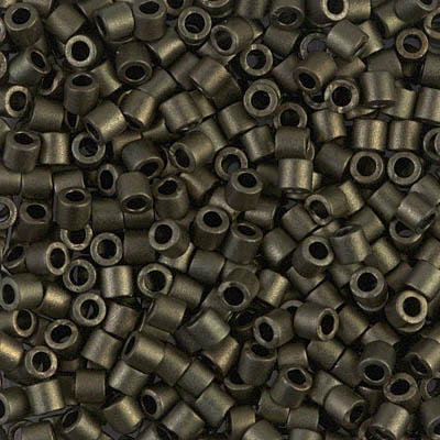 DBL-0311:  Matte Metallic Dark Olive 8/0 Miyuki Delica Bead 