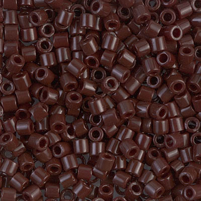 DBL-0734:  Opaque Chocolate 8/0 Miyuki Delica Bead 