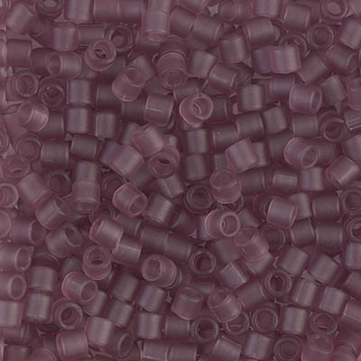 DBL-0765:  Matte Transparent Smoky Amethyst 8/0 Miyuki Delica Bead 