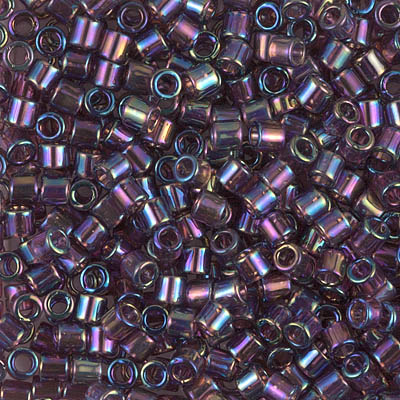 DBL-1244:  Transparent Mauve AB 8/0 Miyuki Delica Bead 