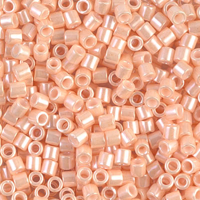 DBL-1532-1:  Opaque Light Peach Ceylon 8/0 Miyuki Delica Bead 