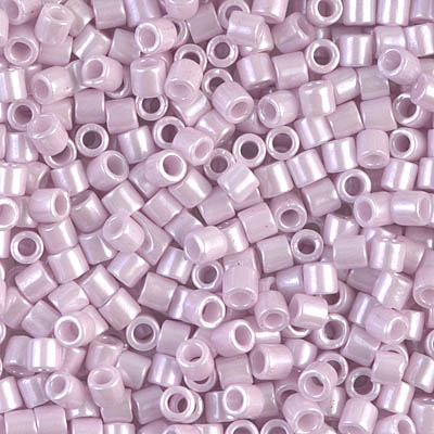 DBL-1534-1:  Opaque Pale Rose Ceylon 8/0 Miyuki Delica Bead 