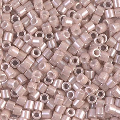 DBL-1535:  Opaque Pink Champagne Ceylon 8/0 Miyuki Delica Bead 