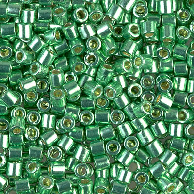 DBL-1844:  Duracoat Galvanized Dark Mint Green 8/0 Miyuki Delica Bead 