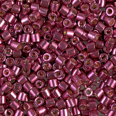 DBL-1849:  Duracoat Galvanized  Magenta 8/0 Miyuki Delica Bead 