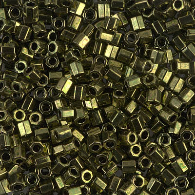 DBLC-0011:  Metallic Olive Cut 8/0 Miyuki Delica Bead 