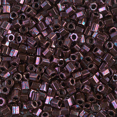 DBLC-0012:  Metallic Dark Raspberry Cut 8/0 Miyuki Delica Bead 