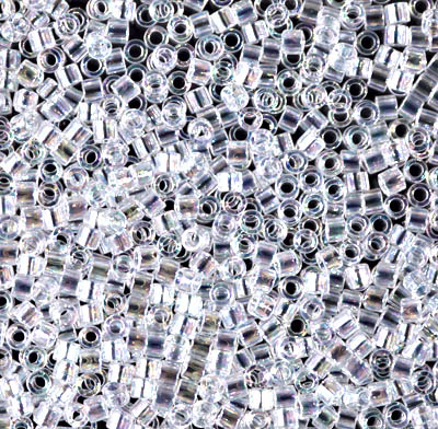 DBM0051:  Crystal AB 10/0 Miyuki Delica Bead 