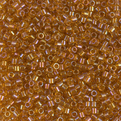DBM0065:  Lined Topaz AB 10/0 Miyuki Delica Bead 
