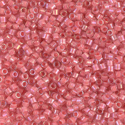 DBM0070:  Coral Lined Crystal Luster 10/0 Miyuki Delica Bead 