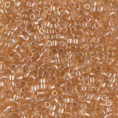DBM0101:  Light Smoky Topaz Gold Luster 10/0 Miyuki Delica Bead 