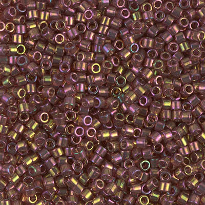 DBM0103:  Dark Topaz Rainbow Gold Luster 10/0 Miyuki Delica Bead 