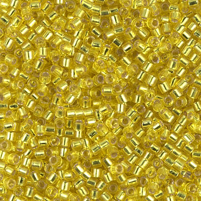 DBM0145:  Silverlined Yellow 10/0 Miyuki Delica Bead 