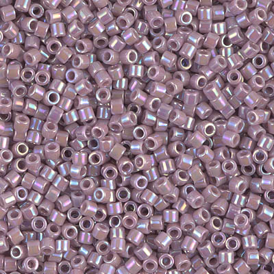 DBM0158:  Opaque Mauve AB 10/0 Miyuki Delica Bead 