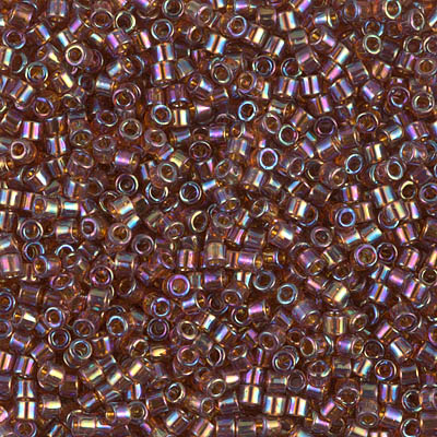 DBM0170:  Transparent Topaz AB 10/0 Miyuki Delica Bead 