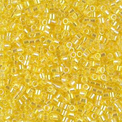 DBM0171:  Transparent Yellow AB 10/0 Miyuki Delica Bead 
