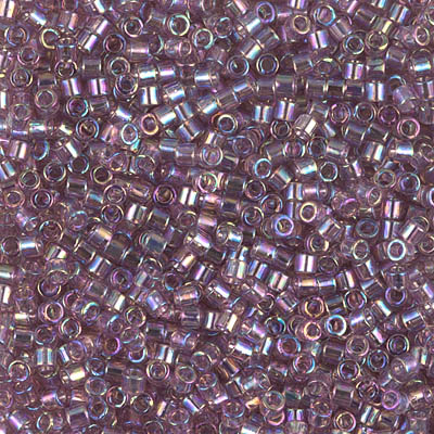 DBM0173:  Transparent Smoky Amethyst AB 10/0 Miyuki Delica Bead 