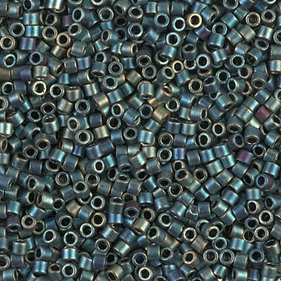 DBM0324:  Matte Metallic Patina Iris 10/0 Miyuki Delica Bead 