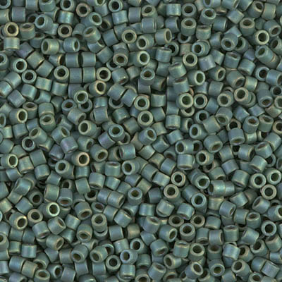 DBM0373:  Matte Metallic Sage Green Luster 10/0 Miyuki Delica Bead 