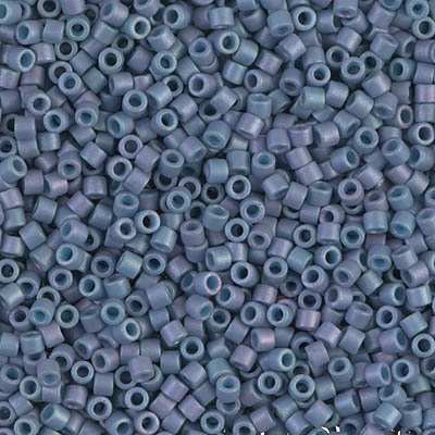 DBM0376:  Matte Metallic Steel Blue Luster 10/0 Miyuki Delica Bead 