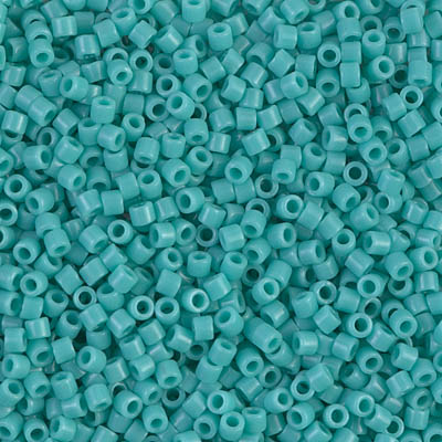 DBM0729:  Opaque Turquoise Green  10/0 Miyuki Delica Bead 