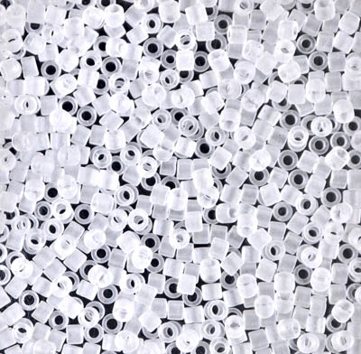 DBM0741:  Matte Crystal  10/0 Miyuki Delica Bead 