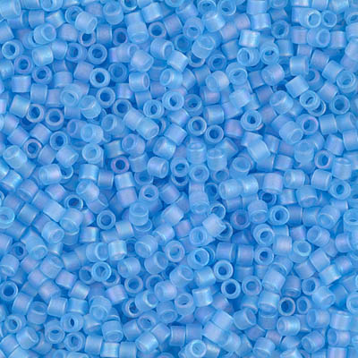 DBM0861:  Matte Transparent Aqua AB 10/0 Miyuki Delica Bead 