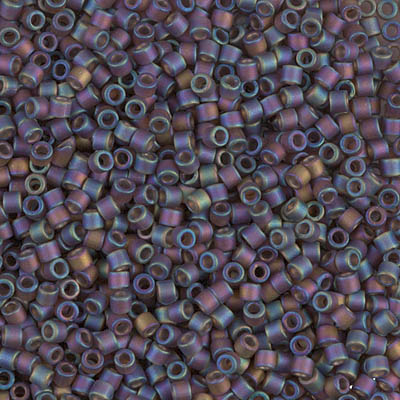DBM0865:  Matte Brown AB 10/0 Miyuki Delica Bead 