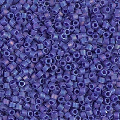DBM0880:  Matte Opaque Cobalt AB 10/0 Miyuki Delica Bead 