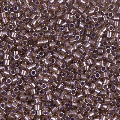 DBM0912:  Sparkling Cinnamon Lined Topaz 10/0 Miyuki Delica Bead 