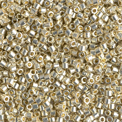 DBM1831:  Duracoat Galvanized Silver 10/0 Miyuki Delica Bead 