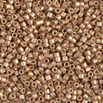 DBM1834F:  Duracoat Galvanized Matte Champagne 10/0 Miyuki Delica Bead 