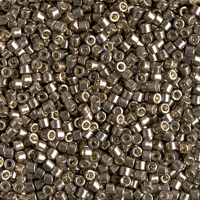 DBM1852:  Duracoat Galvanized Pewter 10/0 Miyuki Delica Bead 
