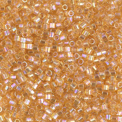 DBMC-0100:  Transparent Light Topaz AB Cut 10/0 Miyuki Delica Bead 