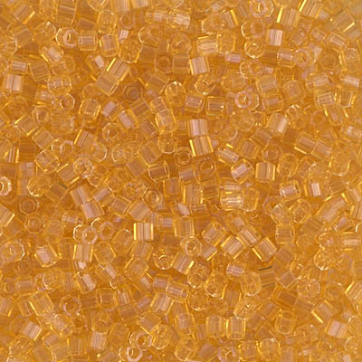 DBMC-0702:  Transparent Light Topaz  Cut 10/0 Miyuki Delica Bead 