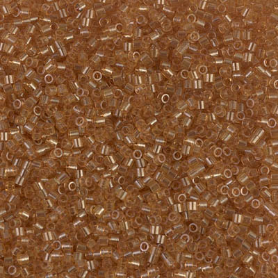 DBS0118:  Transparent Saffron Luster 15/0 Miyuki Delica Bead 