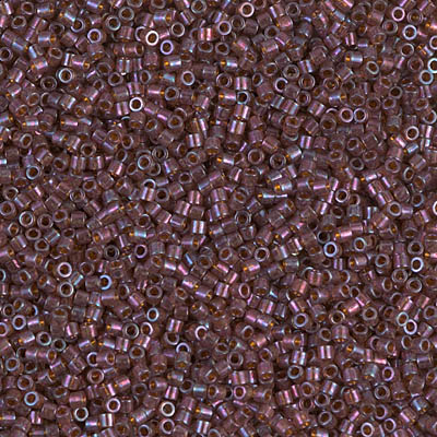 DBS0129:  Mulberry Rainbow Gold Luster 15/0 Miyuki Delica Bead 