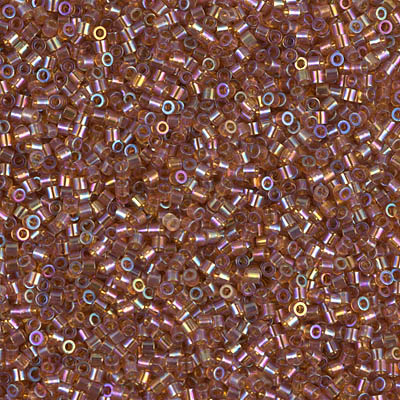 DBS0170:  Transparent Topaz AB  15/0 Miyuki Delica Bead 
