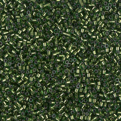 DBS0182:  Silverlined Jade Green 15/0 Miyuki Delica Bead 
