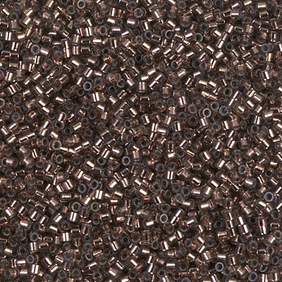 DBS0184:  Silverlined Dark Taupe 15/0 Miyuki Delica Bead 